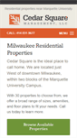 Mobile Screenshot of cedarsquarellc.com